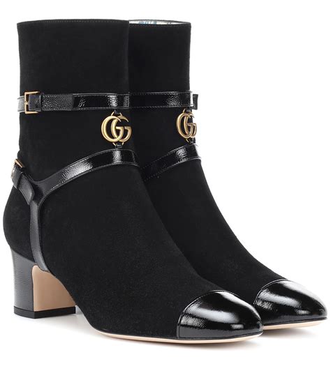 gucci suede ankle boots women|high heel Gucci boots women.